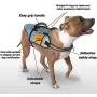 Service Dog Vest Harness for Medium and Large Dogs of All Breed with Grip Handle, Reflective Safety Strap and Side Certification Display Pockets Service Dog Vest Harness for Medium and Large Dogs of All Breed with Grip Handle, Reflective Safety Strap and Side Certification Display Pockets
