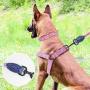 Hikiko Dog Harness and Leash Set,No Pull Adjustable Soft Pet Harness Vest Set with 4FT Training Dog Leash Easy to Control Suitable for Small Medium Large Dogs