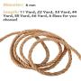 ASENKU Cat Natural Sisal Rope, Replacement Cat Scratching Post Hemp Rope, 6mm Sisal Rope for Repairing, Recovering or DIY Scratcher, Playing Flexible Scratching Pad for Cats Toys Gift