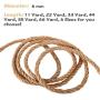 ASENKU Cat Natural Sisal Rope, Replacement Cat Scratching Post Hemp Rope, 6mm Sisal Rope for Repairing, Recovering or DIY Scratcher, Playing Flexible Scratching Pad for Cats Toys Gift