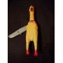 Fun Pet Dog Shrilling Rubber Chicken Chew Sound Squeeze Screaming Toy 12 Inch