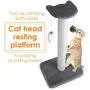 pedy 30'' Tall Cat Scratching Post, Natural Sisal Cat Scratcher, Cat Scratch Tower with Two Interactive Bell Toys (Cat Scratching Post) pedy 30'' Tall Cat Scratching Post, Natural Sisal Cat Scratcher, Cat Scratch Tower with Two Interactive Bell Toys (Cat Scratching Post)