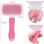 TIMINGILA Self Cleaning Slicker Brush for Dogs and Cats,Pet Grooming Tool,Removes Undercoat,Shedding Mats and Tangled Hair,Dander,Dirt, Massages Particle,Improves Circulation