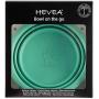 HEVEA Bowl on The go for Dogs, Foldable, Collapsible Water Bowl for Dogs. Made from Non-Toxic, Plastic-Free, BPA-Free and PVC-Free Natural Rubber. Pale Mint Holds 10oz.