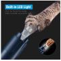 isYoung Dog Nail Grinder with LED Light, Upgraded 2-Speed Rechargeable Pet Nail Trimmer, Powerful Quiet Electric Painless Paws Grooming & Smoothing for Small Medium Large Dogs and Cats