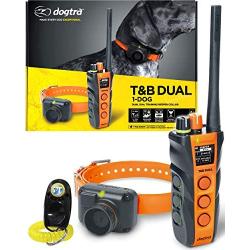 Dogtra T&B Dual Dial Dog Remote Training and Beeper Collar - 1.5-Mile-Long Range, Sports Upland Hunting, Fully Waterproof, Rechargeable, Static, Locate - Includes PetsTEK Trainer Clicker