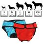 BWOGUE Premium Dog Diapers Female (Pack of 2) with Velcro Washable Reusable Sanitary Panties for Small to Large Dogs