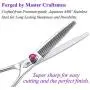 Univinlions 7 Inch Dog Grooming Scissors, Curved, Blending, Thinning, Trimming Shears for Professional, Beginner or Home Groomer, Premium-Grade Japanese 440C Stainless Steel