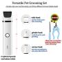 Dog Clippers Dog Nail Grinder Versatile Pet Grooming Kit Rechargeable Cordless 2-Speed Low Noise Pet Hair Nail & Trimmer with Stainless Steel Nail Clipper & File for Dog, Cat and Other Pets
