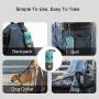 Potaroma LED Flashlight Dog Poop Bag Dispenser with 7 Rolls of Pet Waste Bags, Doggie Poop Bags Distributor Holder with Leash Hook and 3 Extra LR44 Batteries