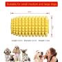 Tough Dog Toothbrush Chew Toys for Aggressive Chewers , Durable Corn Dog Rope Toy, Puppy Teething Indestructible Toys with Food Grade Rubber for Small Medium Dogs