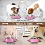 LEACOOLKEY Stainless Steel Dog Bowl for Small/Medium/Large Dog,Cat,Pet-Food/Water Bowls with Rubber Base Reduce Spill Set of 2