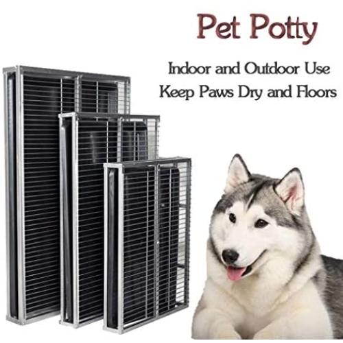 HORV Sturdy Potty Training Tray Dog Toilet Dog Potty Tray Puppy Pad Holder Pet Litter Box Use in Bathroom Apartment or Balcony