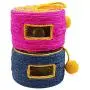 Ychaoya Sisal Woven Round Bucket Wear-Resistant Sisal Cat Pet Toys with 2 Sound Ball, Random Color Delivery