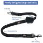 2.6 ft Pet Dog Car Seat Belt, Reflective Heavy Back Seat Belt or Bond Tether for Large / Medium Pets, Cat,Dogs, Pet Supplies, Safe and Adjustable, Easily Attached Belts in Any Car or Vehicle - Black