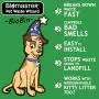 Pet Waste Wizard BioBin Pet Waste Disposal Unit, Waste Digester (100% Recycled Material, 10” Width x 18” Height)
