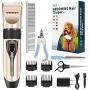 Sminiker Professional Dog Clippers Low Noise Dog Hair Trimmer with Comb Guides Rechargeable Cordless Pet Clippers for Dogs, Cats，Horse and Other Animals Pet Grooming Kit