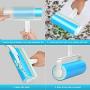 Pet Hair Remover & Lint Roller, Remove Dog, Cat Hair, and Fuzz from Furniture, Carpets, Bedding, Clothing, and More. (1L+2s) (Blue)