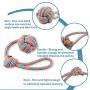 NEDOGEX Dog Rope Toys for Aggressive Chewers Medium Dogs Indestructible Tug Toy for Dogs Tough Rope for Pressure Relief and Teeth Cleaning 3 Pack