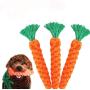 Pet Toys Pet Dog Gnawing Molars Toys Carrots Hand Woven Molars Cotton Rope Pet Supplies