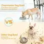 CheerMaker Slow Feeder Dog Bowl,Pet Feeder No Choking Slow Feeders,Interactive Bloat Stop Dog Cat Food Water Bowls for Large Medium Small Dogs or Cats,Durable and Eco-Friendly Non Toxic.