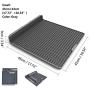 HYERSPACE Integrated Dog Puppy Toilet 17.7”x16.5” Potty Tray Training Pads Holder Enlarged Size by Seamless Splicing Design for Large and Small Dogs Urine and Poop Collection Easy to Train and Clean