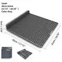 HYERSPACE Integrated Dog Puppy Toilet 17.7”x16.5” Potty Tray Training Pads Holder Enlarged Size by Seamless Splicing Design for Large and Small Dogs Urine and Poop Collection Easy to Train and Clean
