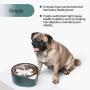 pidan Slow Feeder Dog Bowls Accessories Fitted with Small and Large Pet Food Bowl – Dog & Cat Feeding Pet Supplies (Snowflake) - S