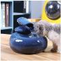 KUANDARM Drinking Fountains for Dogs and Hygienic Cat Waterfall Flower Style Fountain Fountains and Water Features, Blue, 17.515cm