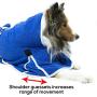 Derby Originals Pampered Pooch Ultra Flex Plush Microfiber Dog Bath Robe with Hood