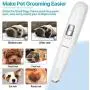 Dog Grooming Clippers, Electric Cordless Pet Hair Trimmer, LED Lighting Dog Trimmers Clippers, 2-Speed USB Rechargeable Electric Pet Clippers for Small Dogs Cats Around Face, Paws, Eyes, Ears, Rump