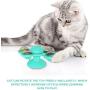 Anosiar Windmill Cat Toy,Interactive Cat Toy,Suction Cup and 2 Catnip,Cat Toys for Indoor Cats,Cat Toothbrush with Soft TPR Material Cleans Mouth More Effectively