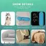 Pet Hair Remover Brush -lint Remover for pet Hair -pet hair remover for furniture -Animal Hair Removal Tool-Double-Sided Lint Brush with Self-Cleaning Base -Removes Dog Cat Fur from Clothing Furniture