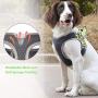 Reflective Puppy Harness, Small Dog Harness Adjustable Escape Proof Vest, Soft Mesh Padded Safety Pet Vest for Walking Training Running, Suitable for Small Medium Dog Kitten Cats