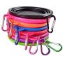 LFOZ Pet Dog Bowl Foldable Eco Firendly Silicone Pet Cat Dog Food Water Feeder Travel Portable Feeding Bowls Puppy Doggy Food Container (Color : B)
