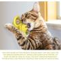 Earlyad Cat Toy Spinning Turntable Toy Self-Beauty Brush Pet Toy Reduces Boredom Helps Cats Comb and Clean Hair