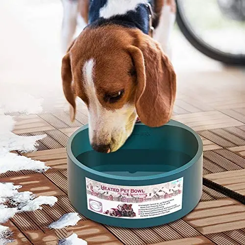Namsan Heated Pet Bowl Outdoor Dog Thermal-Bowl Provide Drinkable Water in Sub-Freezing Temperature for Cats, Chickens, Squirrels Namsan Heated Pet Bowl Outdoor Dog Thermal-Bowl Provide Drinkable Water in Sub-Freezing Temperature for Cats, Chickens, Squirrels