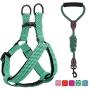 PAWABOO Dog Leash Harness Set, Durable Adjustable Heavy Duty No Pulling Dog Harness + Leash for Pet Dog Training Walking Running.