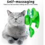 ECOSCO Windmill Cat Toy Interactive Stick Cat Toy Turntable Cat Toy with Suction Cup,Pet Interactive Puzzle Training Turntable Teasing Toys
