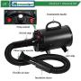 Mxmoonant 2000W 3.2HP Dog Dryer Pets Hair Dryer Stepless Speed Temp Adjustable High Velocity Dog Cat Hair Dryer Professional Pet Grooming Blower