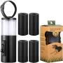Zonon Leash Treat Holder and Poop Waste Dispenser, 2 in 1 Dog Waste Holder Dispenser and Treat Container Pouch, Includes 4 Rolls Leak-Proof Dog Waste Bags