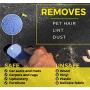 Pet Hair Remover for Car - 2 Pack - 4 Inch Pumice Stone Tool - Remove Dog Hair from Car Easily