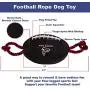 NFL ATLANTA FALCONS Football Dog Toy, Tough Nylon Quality Materials with Strong Pull Ropes & inner SQUEAKER in NFL Team Color NFL ATLANTA FALCONS Football Dog Toy, Tough Nylon Quality Materials with Strong Pull Ropes & inner SQUEAKER in NFL Team Color