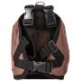 Pet Life Mooltese Large-Pocketed Compartmental Animated Dog Harness Backpack, Medium, Brown
