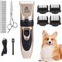 AIPET Dog Clippers Cordless Pet Hair Grooming Clippers Kit, Professional Low Noise Rechargeable Cordless Cat and Dog Clippers