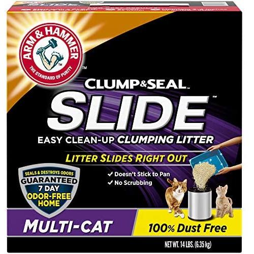 Arm & Hammer Slide Clumping Cat Litter, Multi Cat, 14 lb