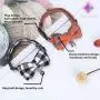 Nefelibata pet cat Collar with Bells Cute British Style Bowknot Bell cat Bow tie Fashion Beautiful Comfortable (Orange-Grey Plaid)