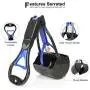 Balhvit Non-Breakable Pet Pooper Scooper for Dogs, Portable Dog Pooper Scooper with Long Handle & High Strength Durable Spring, Foldable Dog Poop Waste Pick Up Rake, Jaw Claw Bin for Grass and Gravel