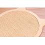 Cat Scratcher Mat, 16.1 X 15.3 Inch Natural Sisal Cat Scratch Pad, Anti-Slip Suction Cups, Attach on Windows, Includes Catnip