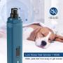 Dog Nail Grinder, Pet Nail Clippers Upgraded 2 Speeds USB Rechargeable Professional Pet Nail Trimmer with Low Noise Nail Clippers Tool Grooming & Smoothing Claw Care for Small Medium Large Dogs & Cats